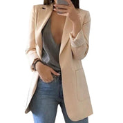 Giulia Blazer | Lange Dames Blazer met Elegante Pasvorm en Luxe Stof