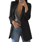 Giulia Blazer | Lange Dames Blazer met Elegante Pasvorm en Luxe Stof
