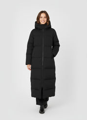 Elena Lange gewatteerde damesmantel met capuchon – warme winterjas met rits