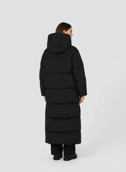 Elena Lange gewatteerde damesmantel met capuchon – warme winterjas met rits