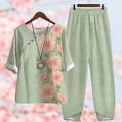 Carina Loungepak | 2-delig Vrouwenpak van Zachte Ademend Stof met Relaxte Pasvorm