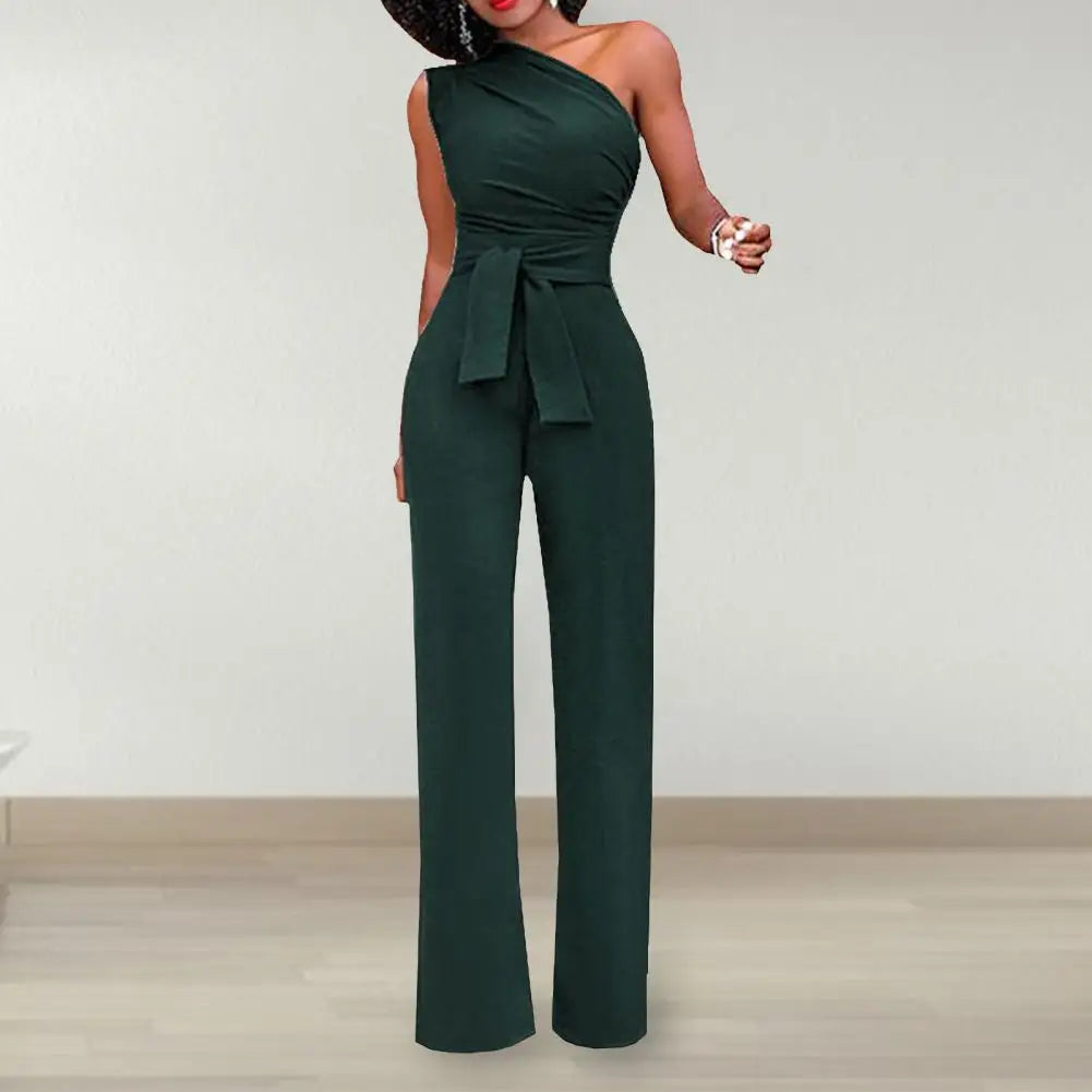 Alessia Romano | Liv Dames Jumpsuit met Één Schouder