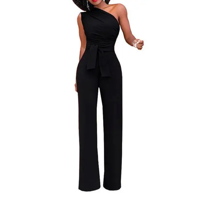 Alessia Romano | Liv Dames Jumpsuit met Één Schouder