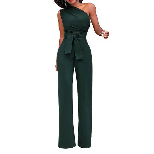 Alessia Romano | Liv Dames Jumpsuit met Één Schouder