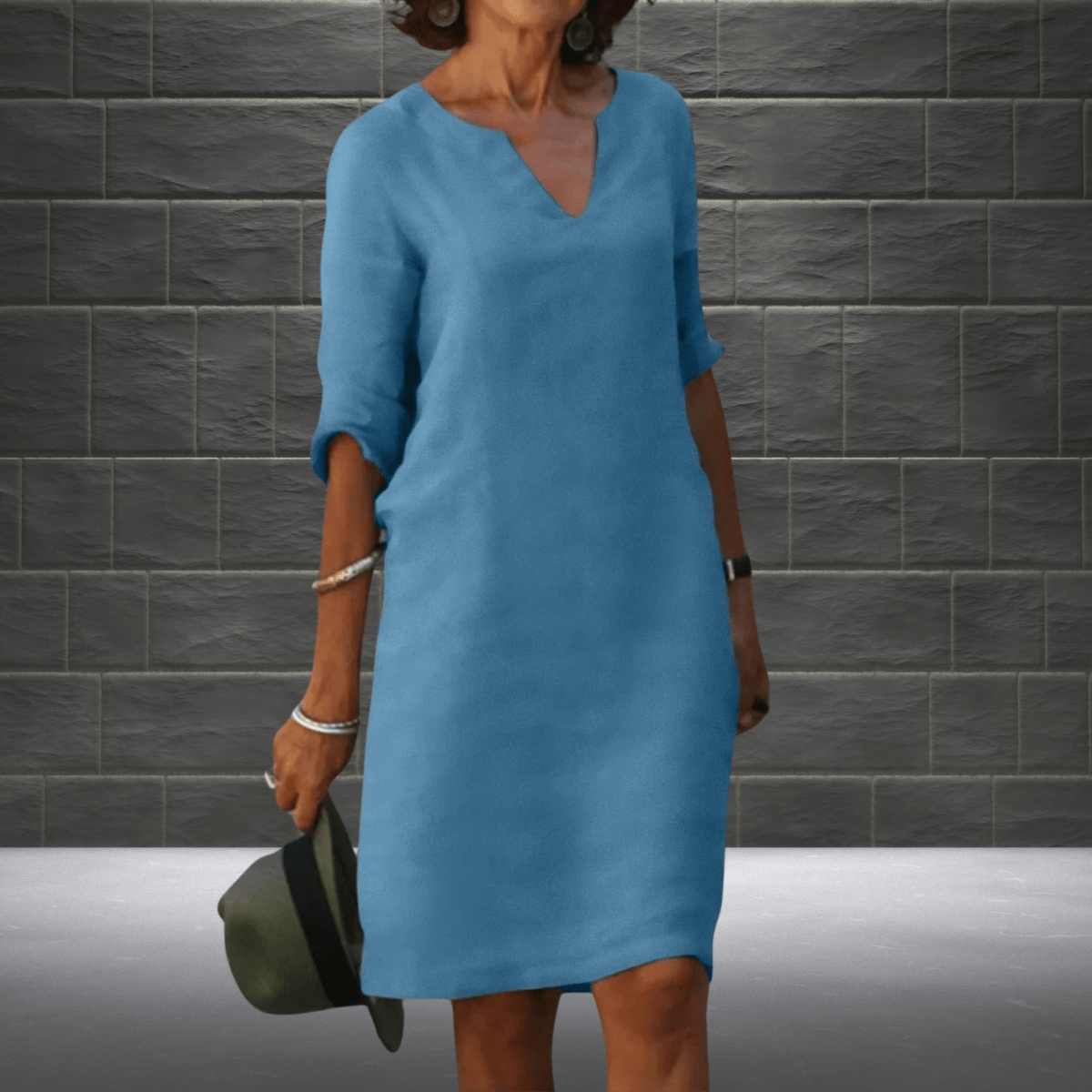 Lorreza_Stijlvolle_lange_jurk_met_V-hals_en_buikbedekking_voor_feestelijke_gelegenheden_Blauw.png