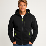 Lorenzo Valenti hoodie | Wollen Heren Hoodie Vest Met Rits