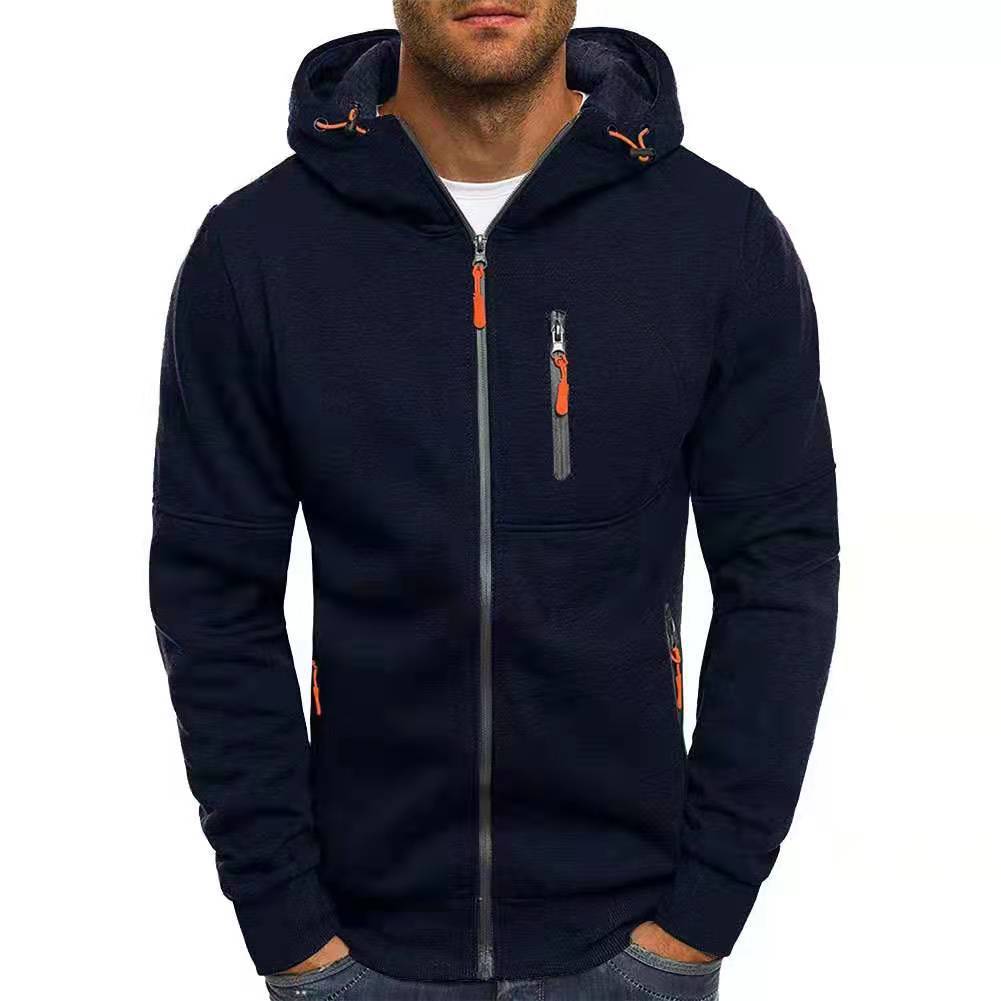 Lorenzo Valenti hoodie | Wollen Heren Hoodie Vest Met Rits