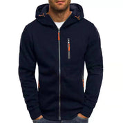 Lorenzo Valenti hoodie | Wollen Heren Hoodie Vest Met Rits
