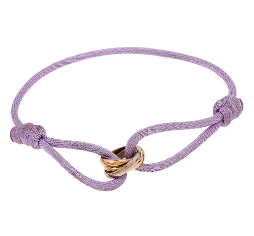 Infinity Elegance Armband | Verstelbare Koordarmband met Oneindigheidssymbool