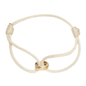 Infinity Elegance Armband | Verstelbare Koordarmband met Oneindigheidssymbool