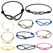 Infinity Elegance Armband | Verstelbare Koordarmband met Oneindigheidssymbool