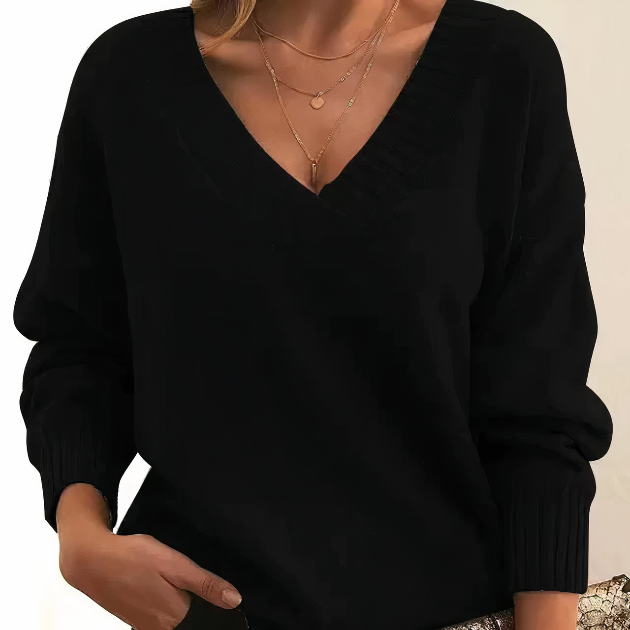 MAE Original | Luxe Kasjmier Dames Pullover met V-hals