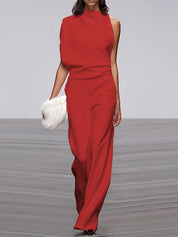 Alix Jumpsuit | One-Shoulder Jumpsuit met Wijde Pijpen en Elegante Pasvorm