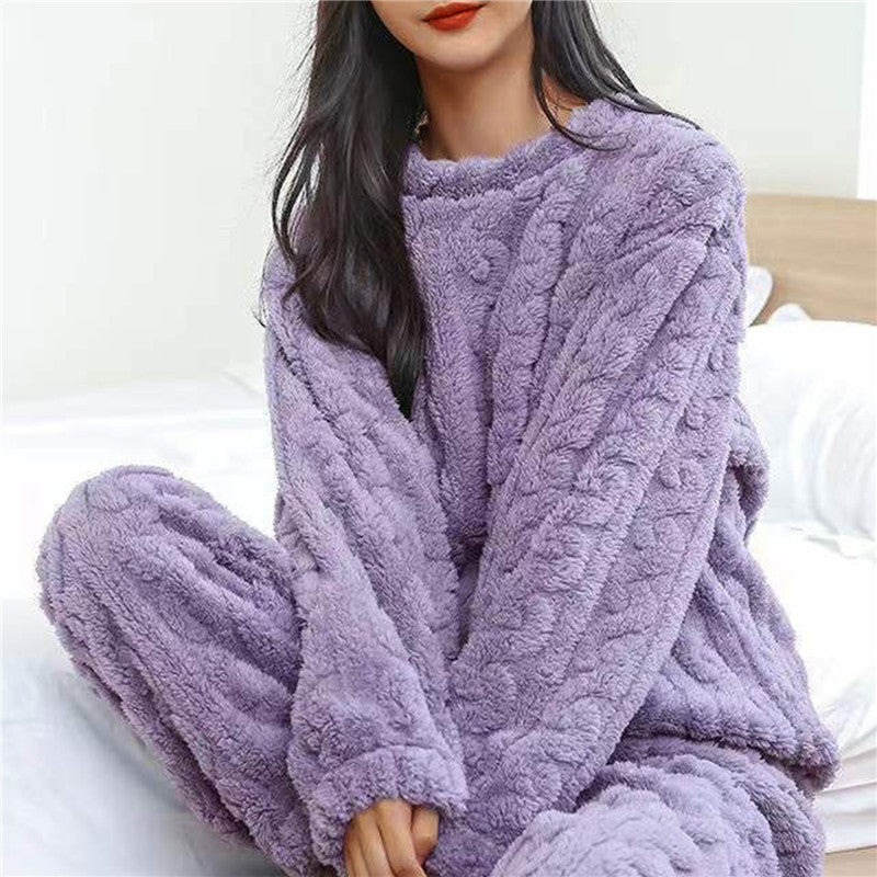 Dames Fleece Pyjama Set – Warm en Zacht Huispak voor Knusse Winteravonden | Angelina Rosetti