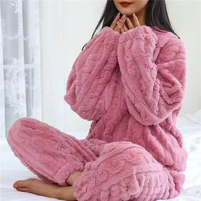 Dames Fleece Pyjama Set – Warm en Zacht Huispak voor Knusse Winteravonden | Angelina Rosetti