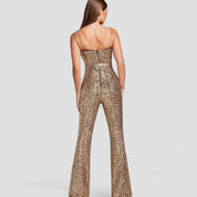 Elena Jumpsuit | Glamoureuze Damesjumpsuit met Verstelbare Taille en Luxe Details