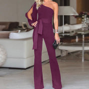 Maud Elegante Jumpsuit | Unieke Mouwen, Slankende Pasvorm