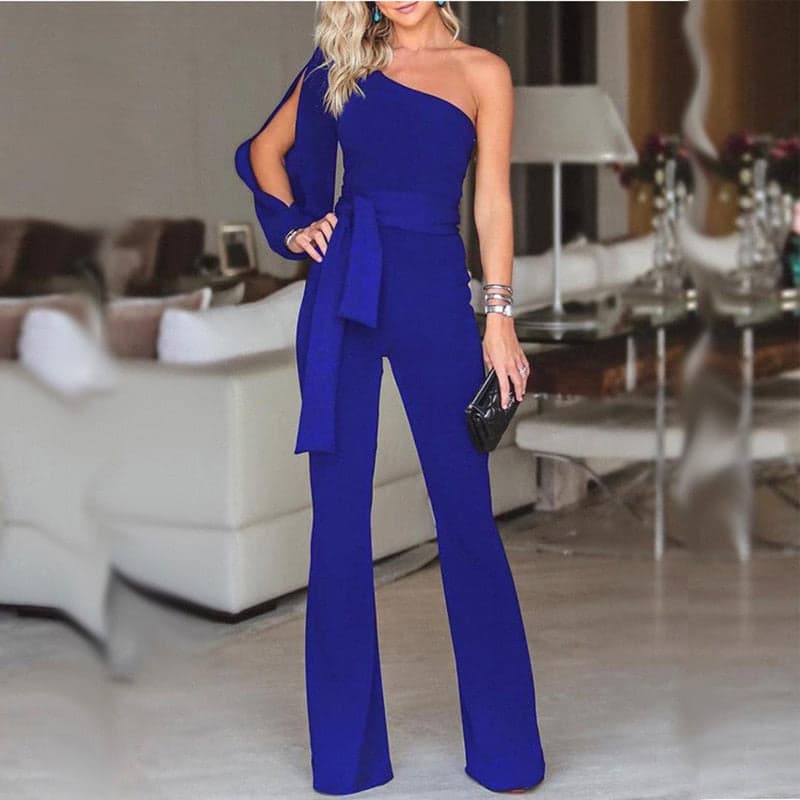 Maud Elegante Jumpsuit | Unieke Mouwen, Slankende Pasvorm