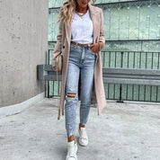 Adriana - Luxe Tweed Plaid Jas | Elegante Damesjas met Tijdloos Ruitmotief en Knoopsluiting