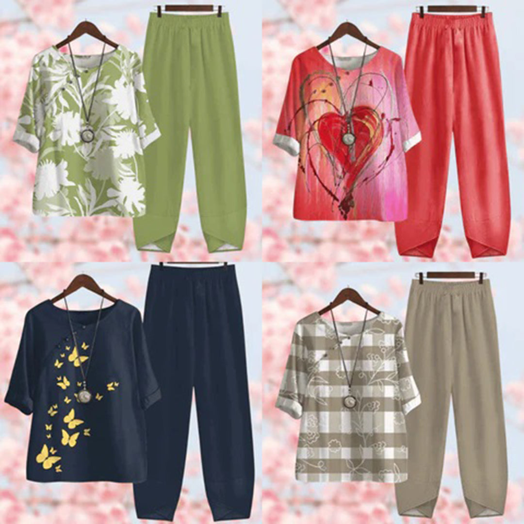 Carina Loungepak | 2-delig Vrouwenpak van Zachte Ademend Stof met Relaxte Pasvorm