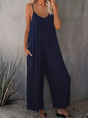 Anika Jumpsuit | Mouwloze Basic Jumpsuit met Stretch en Comfortabele Pasvorm