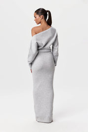 Asher Dress | Drop-Shoulder Sweaterjurk met Luxe Comfort en Tijdloos Design