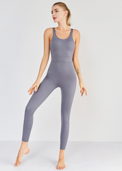 Siena Jumpsuit | Naadloze Sport Jumpsuit met Open Rug en Shaping Effect
