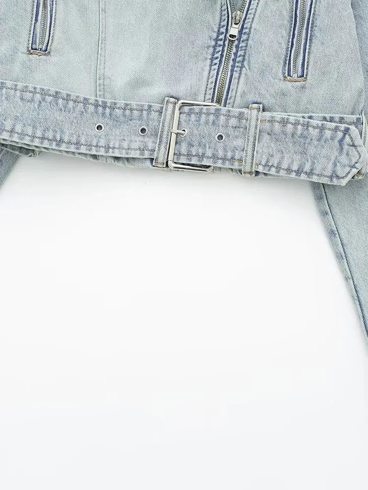 Adriana - Korte Jas Denim Chic | Stijlvolle Spijkerjas met Losse Pasvorm voor Ieder Seizoen
