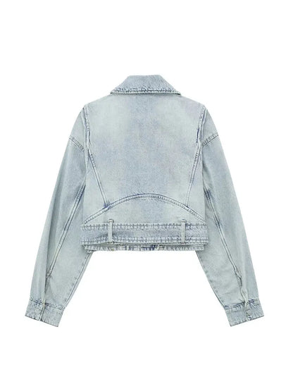 Adriana - Korte Jas Denim Chic | Stijlvolle Spijkerjas met Losse Pasvorm voor Ieder Seizoen
