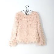 Sofia Kunstbont Jas | Zachte Dames Jas van Luxe Faux Fur met Open Pasvorm