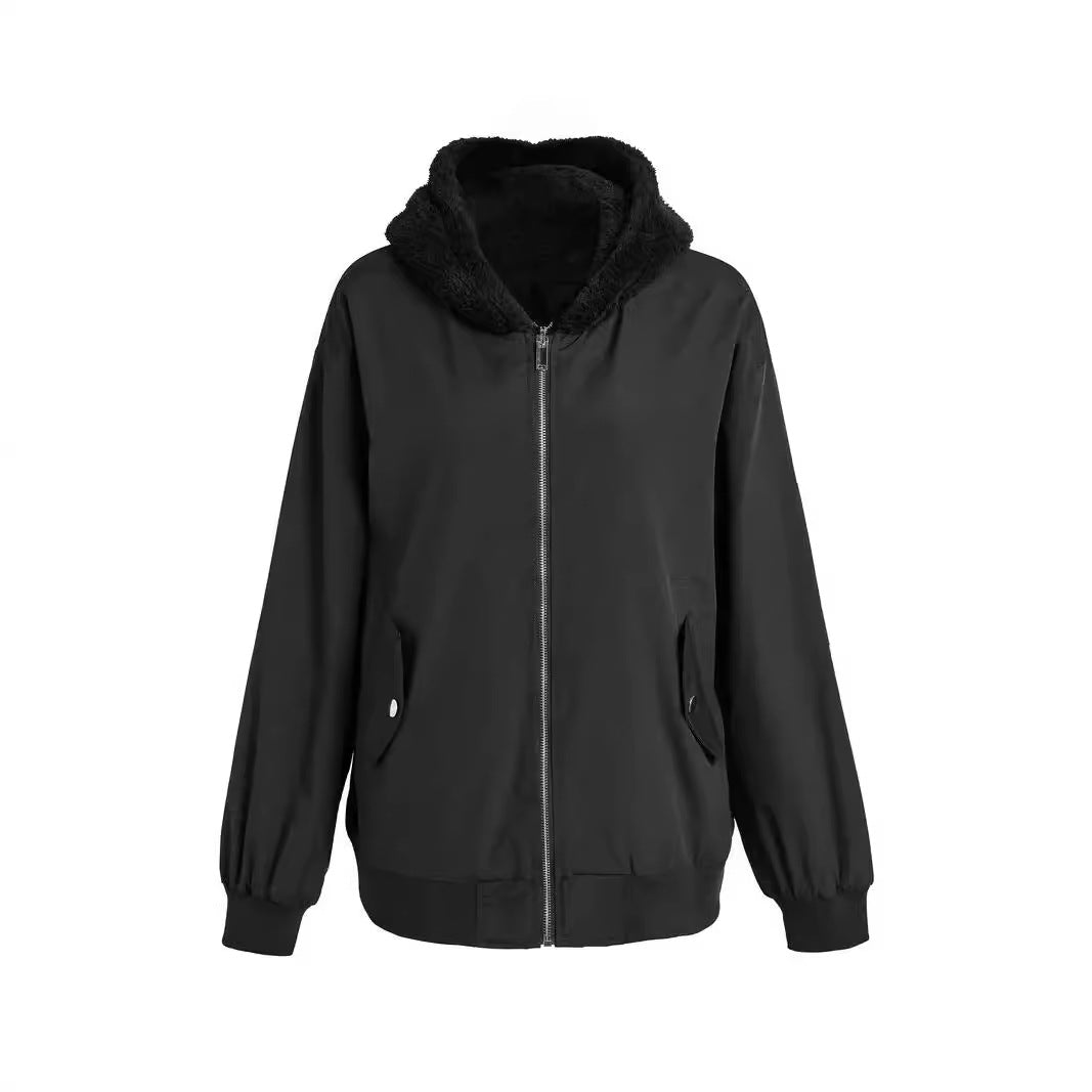 Elena Fleecejas | Warme Dames Jas van Zacht Fleece met Capuchon en Waterafstotende Afwerking