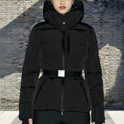 Valeria Winterjas | Warme Damesjas met Hoge Kraag en Tailleceintuur