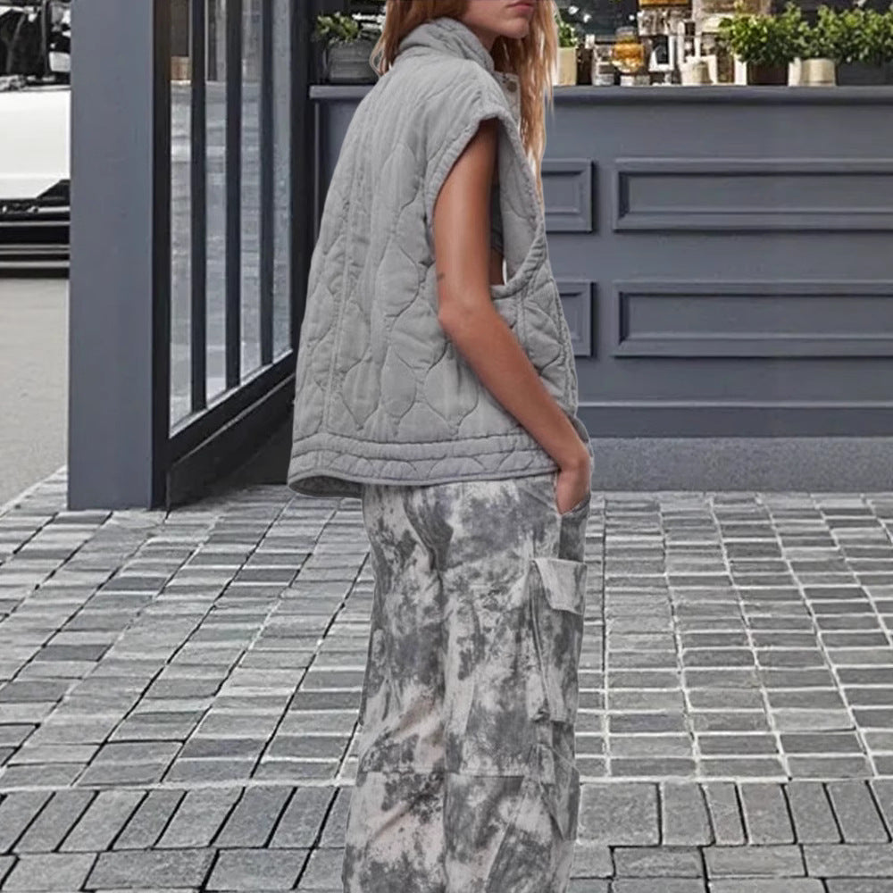 Giulia Bodywarmer | Lichtgewicht Dames Weste met Steppdesign en Hoge Kraag