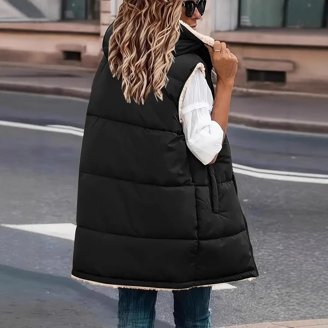 Chiara Wendejas voor Dames | Warme Sherpa Jas met Twee Draagopties