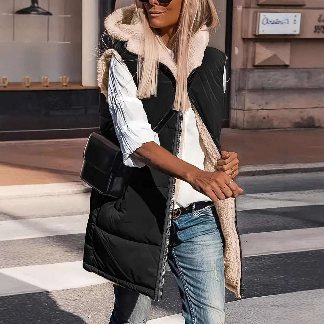 Chiara Wendejas voor Dames | Warme Sherpa Jas met Twee Draagopties