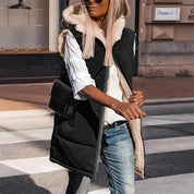 Chiara Wendejas voor Dames | Warme Sherpa Jas met Twee Draagopties