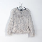 Sofia Kunstbont Jas | Zachte Dames Jas van Luxe Faux Fur met Open Pasvorm
