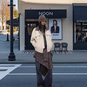 Valentina Suède Jas | Trendy Damesjas met Afneembare Bontkraag