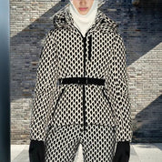 Valeria Winterjas | Warme Damesjas met Hoge Kraag en Tailleceintuur