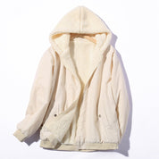 Elena Fleecejas | Warme Dames Jas van Zacht Fleece met Capuchon en Waterafstotende Afwerking