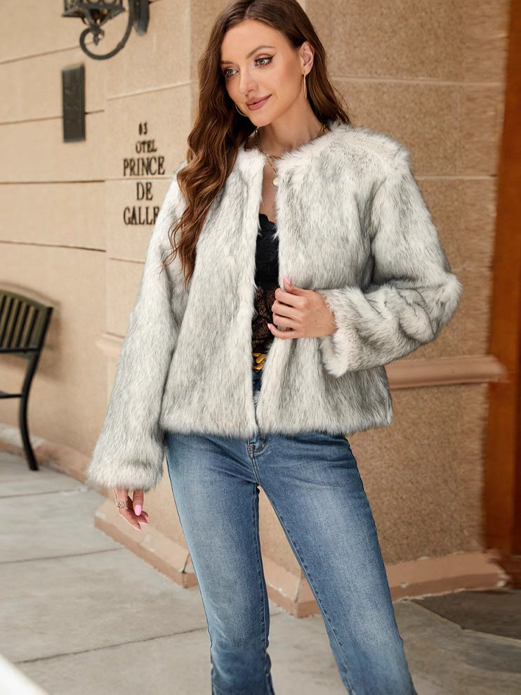 Sofia Kunstbont Jas | Zachte Dames Jas van Luxe Faux Fur met Losse Pasvorm en Minimalistisch Design