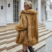 Isabella Kunstbont Jas | Luxe Dames Jas van Zacht Faux Fur met Losse Pasvorm en Trendy Design
