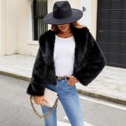 Elisa Faux Fur Jas | Elegante Damesjas van Zacht Imitatiebont met Trendy Pasvorm