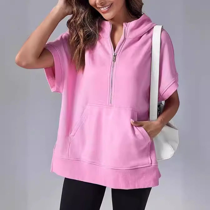 Fudus Zip-Up Hoodie | Dames Comfort Kapuzenjacke mit Kangoeroezak en Trendy Design