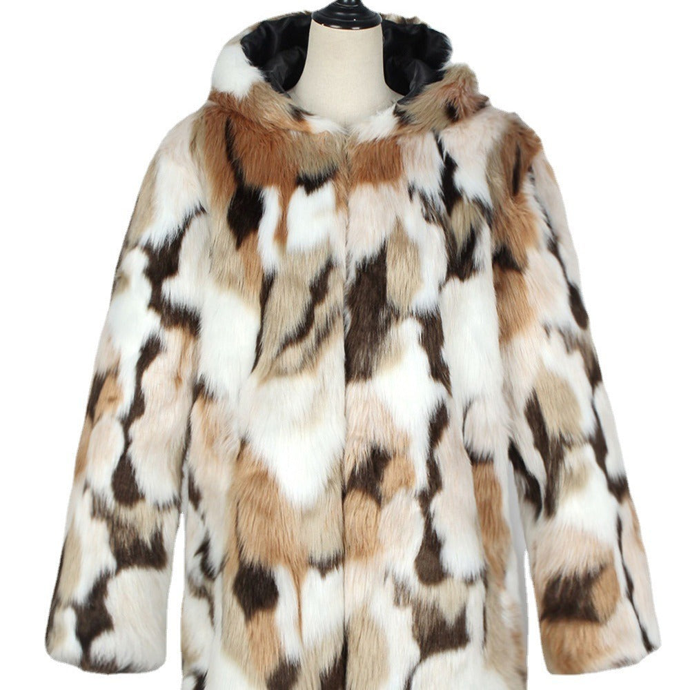 Arianna Kunstbont Jas | Korte Dames Jas van Zacht Faux Fur met Dierenprint en Trendy Pasvorm
