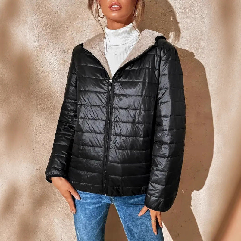 Isabella Gewatteerde Jas | Warme Dames Winterjas met Hoge Kraag en Modieus Steekpatroon
