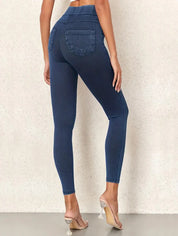 Elena Jegging | Dames Skinny Jeans met Hoge Taille en Strakke Pasvorm