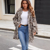 Giovanna Luipaard Jas | Luxe Dames Jas van Zacht Kunstbont met Trendy Dierenprint en Comfortabele Pasvorm