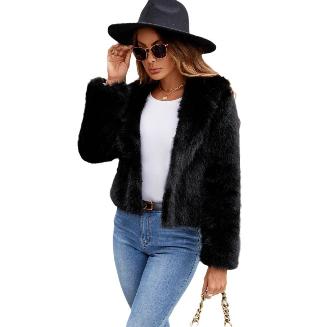 Elisa Faux Fur Jas | Elegante Damesjas van Zacht Imitatiebont met Trendy Pasvorm