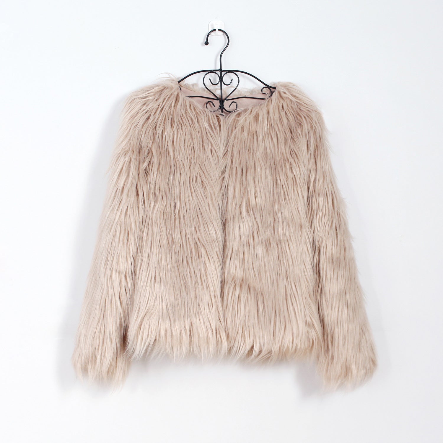 Sofia Kunstbont Jas | Zachte Dames Jas van Luxe Faux Fur met Open Pasvorm